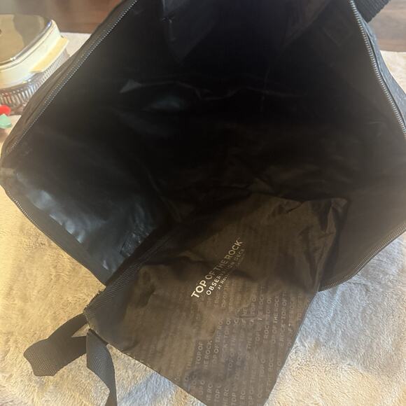 Rockefeller Center Top Of The Rock Tote Bag Large Black Souvenir New York NYC - Picture 4 of 7